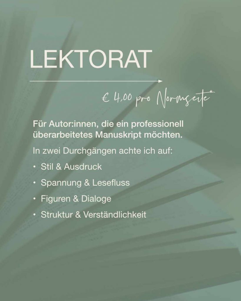 Lektorat - € 4,00 pro Normseite